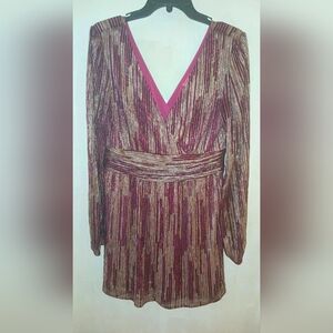 Lilly Pulitzer Pink and Gold Striped Jumpsuit